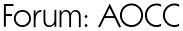 Forum: AOCC